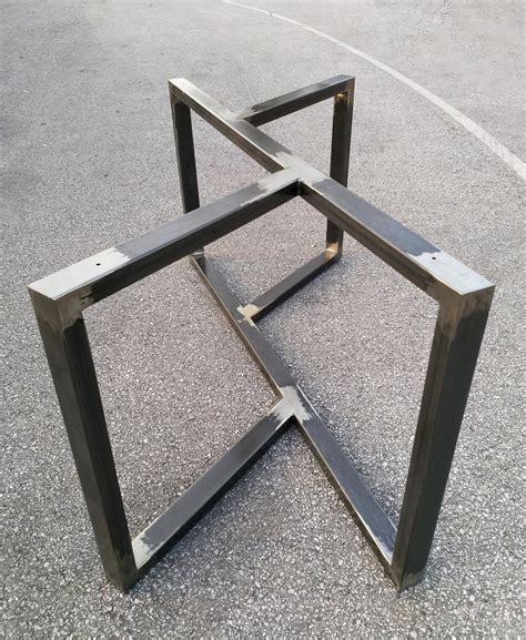 steel box frame table|decorative steel table legs.